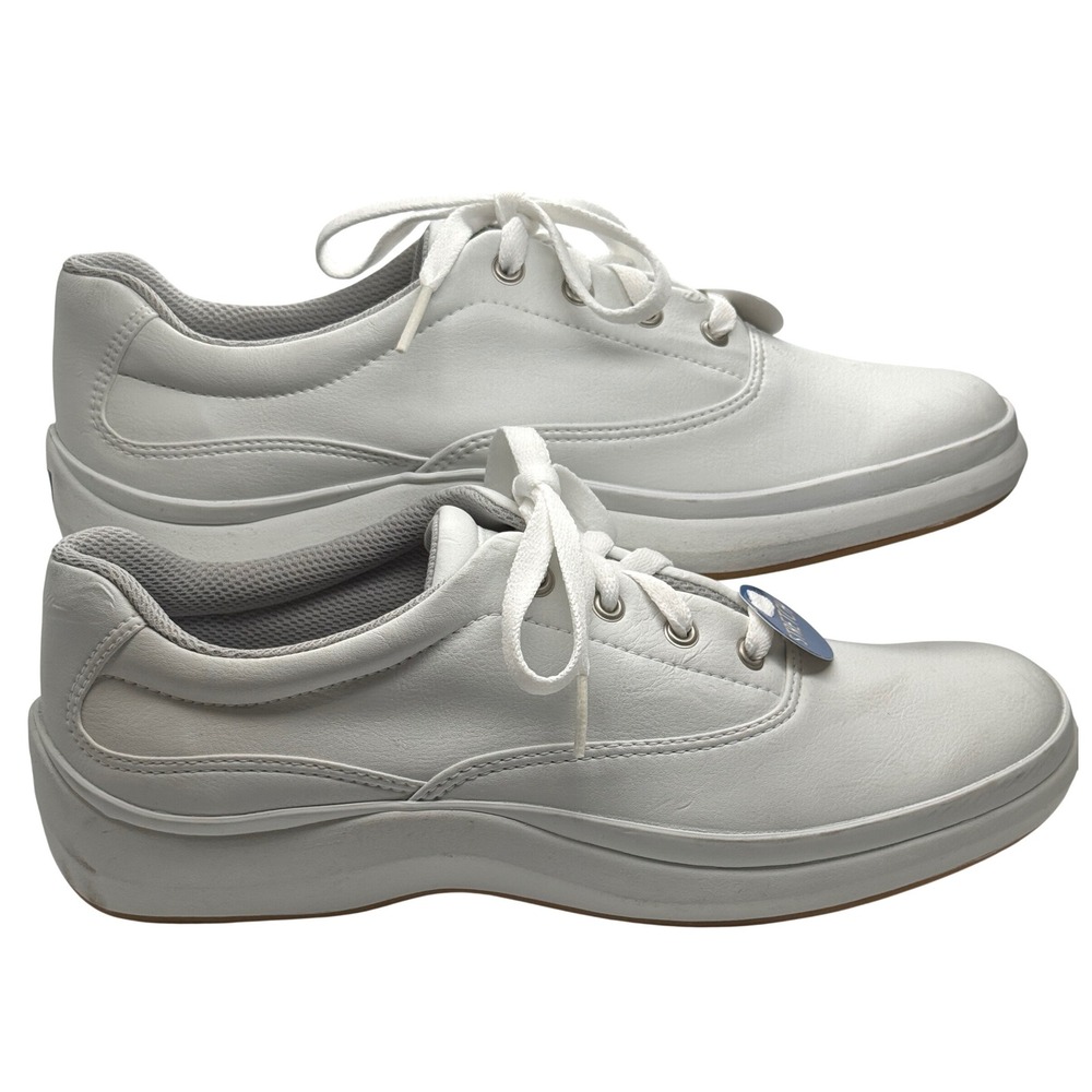 Keds Sneakers Womens 8 White PureFit Lace Up Casual Comfort Walking Shoes